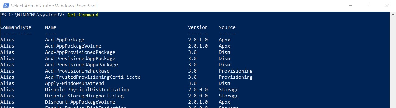 Get-Command