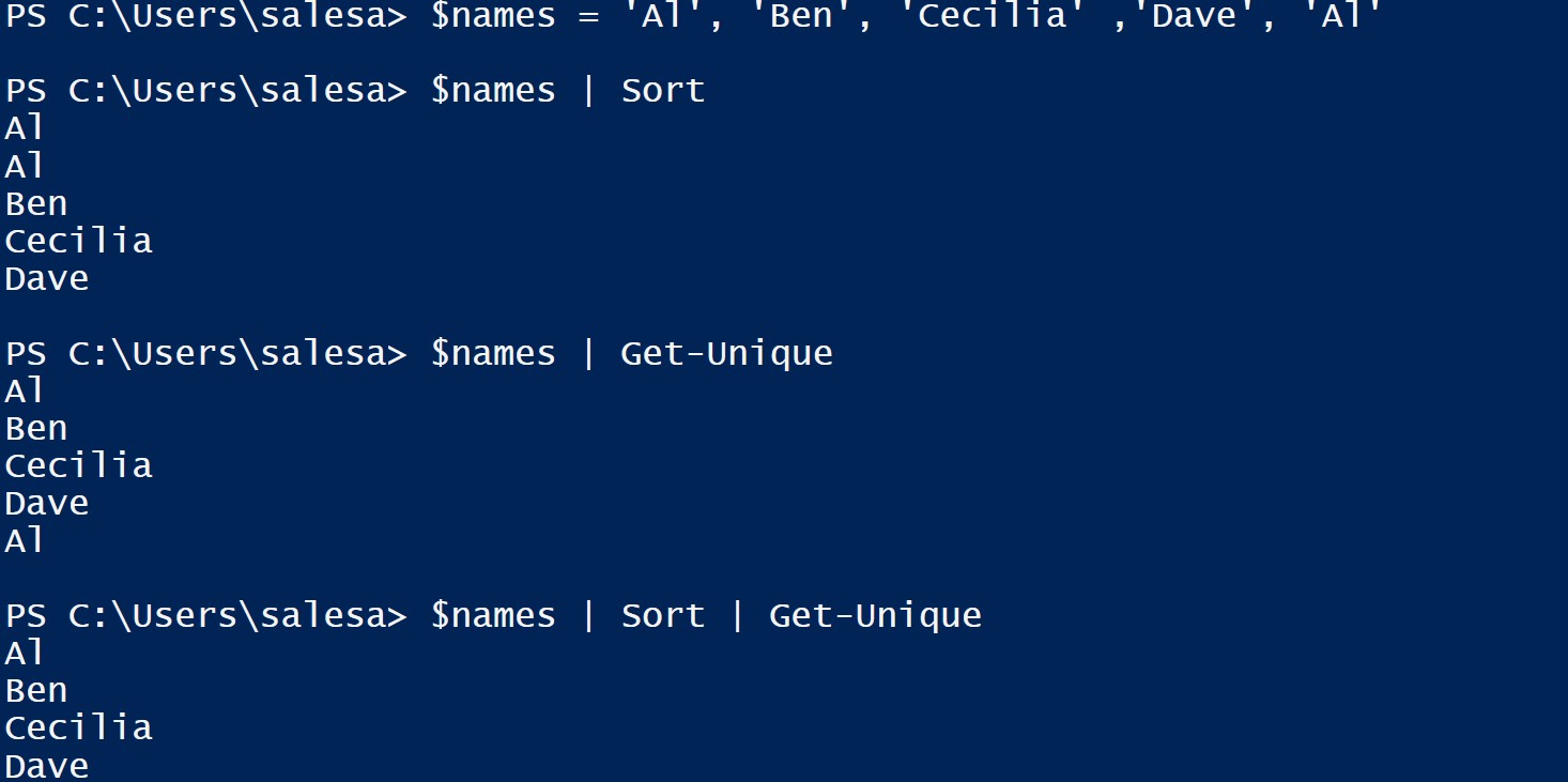 Pipeline for array